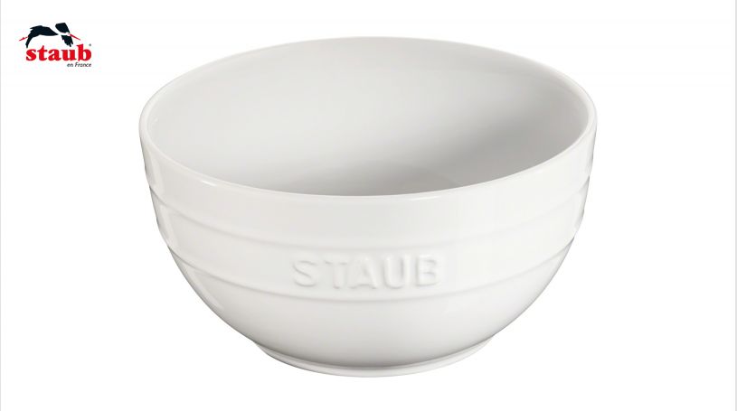 STAUB サービング ボウル (1.2 L、ホワイト) 1個