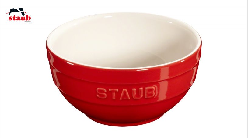 STAUB サービング ボウル (0.4 L、チェリーレッド) 1個