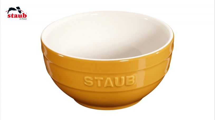 STAUB サービング ボウル (0.4 L、マスタード) 1個