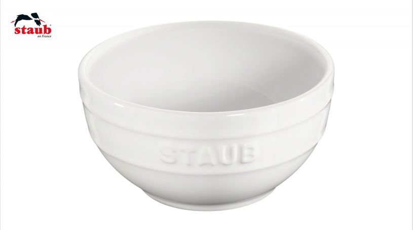 STAUB サービング ボウル (0.4 L、ホワイト) 1個