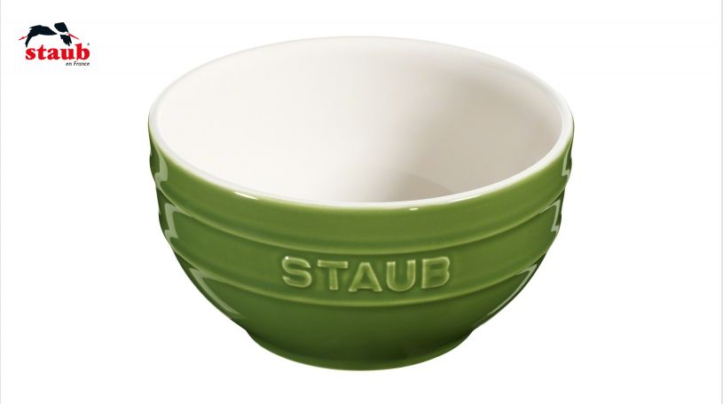 STAUB サービング ボウル (0.7 L、バジルグリーン) 1個