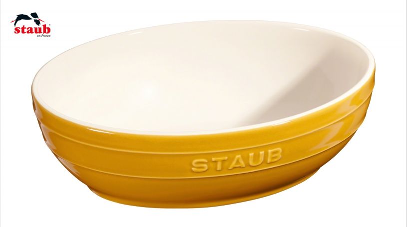 STAUB サービング ボウルセット (23cm&27cm、マスタード)  2点セット 1個