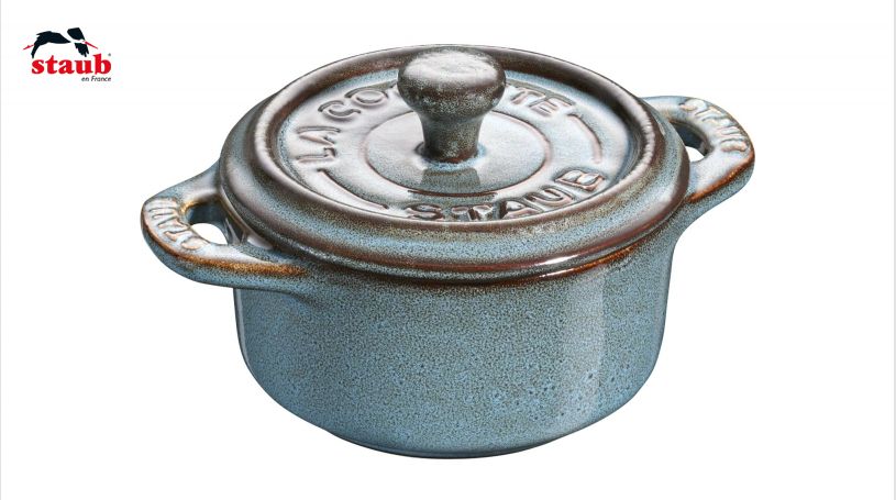 STAUB ヴィンテージカラー ミニココット (ターコイズ) 1個