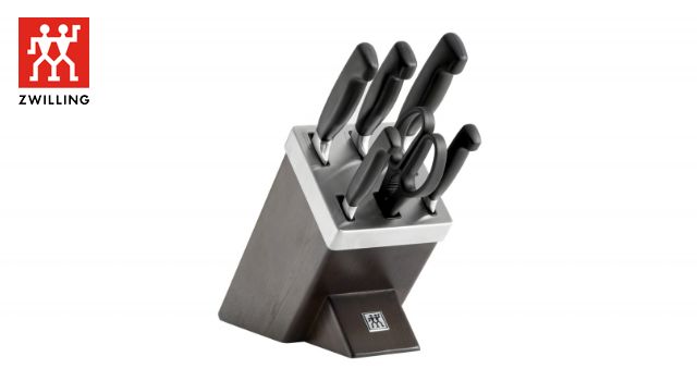 ZWILLING フォースター セルフシャープニングナイフブロック アッシュ 7点セット