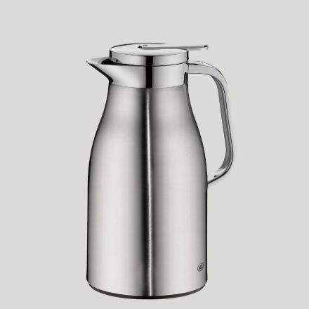 alfi アルフィ Skyline スカイライン 断熱ポット 1.00L、ステンレススチールマット (205)