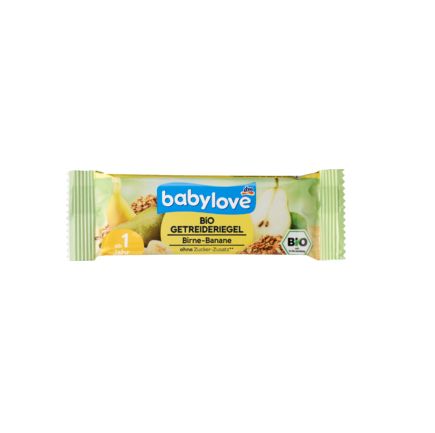 babylove シリアル入り果物バー オーガニック洋ナシ・バナナ味 1歳から 25g