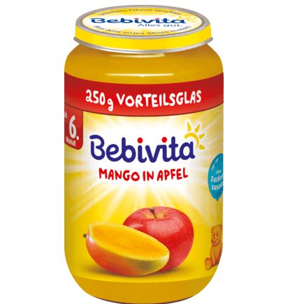 Bebivita 果物 リンゴ・マンゴー 6か月から 250g