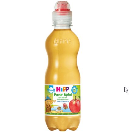 Hipp ジュース ピュアリンゴ ミネラルウォーター入り 1歳から 0.3l