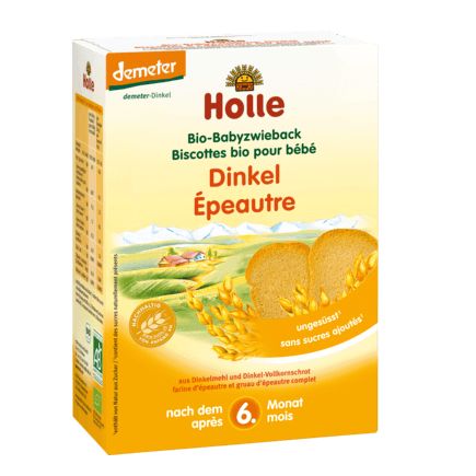 Holle baby food ベビービスケット スペルト小麦 7か月から 200g