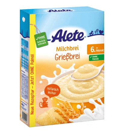 Alete ミルク粥 セモリナ粥 6か月から 400g