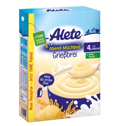 Alete ミルク粥 夜用セモリナ粥 4か月から 400g