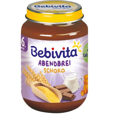 Bebivita 夕食用離乳食 チョコレート 6か月から 190g