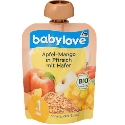 babylove スクイズパック 洋ナシ・リンゴ・マンゴー オーツ入り 1歳から 90 g