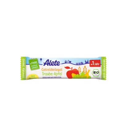 Alete 穀物バー ブドウ・リンゴ味 1歳から 25g