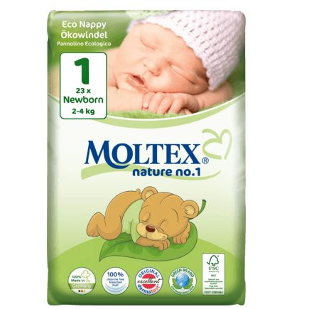 Moltex おむつ ネイチャーno.1 サイズ1(新生児 2〜4kg) 22枚