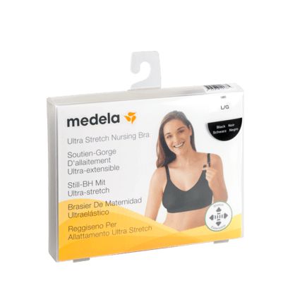 Medela 妊娠・授乳期用ブラ 黒 サイズL 1枚