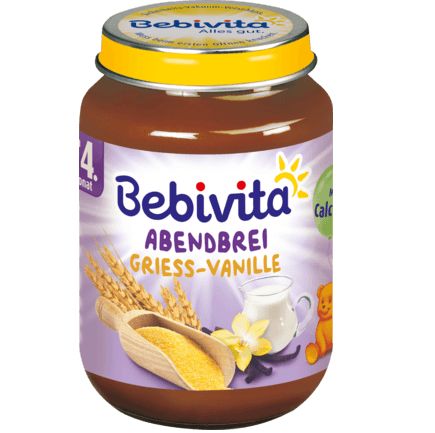 Bebivita 夕食用離乳食 セモリナ・バニラ 4か月から 190g