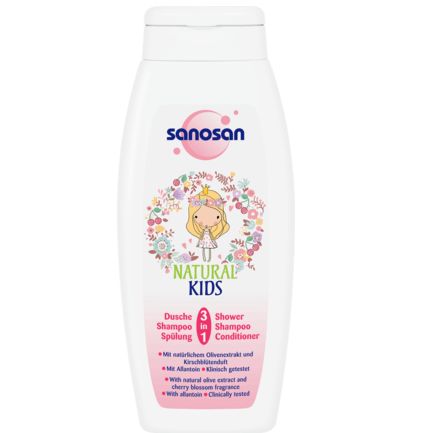 Sanosan キッズシャワー・シャンプー・コンディショナー 3in1 250ml