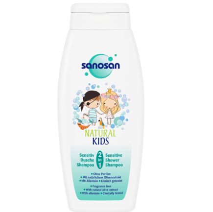 Sanosan キッズシャワー&シャンプー 2in1 敏感肌用 250ml