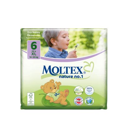 Moltex おむつ ネイチャーno.1 サイズ6(XL 16〜30kg) 22枚