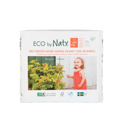 Naty おむつ Eco by Naty サイズ4+(9〜20kg)24枚