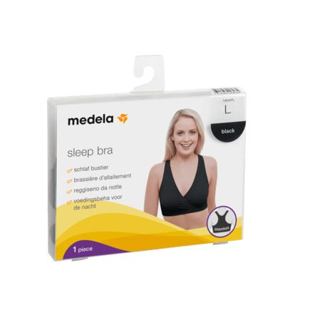 Medela 睡眠用ブラ サイズL 黒 1枚