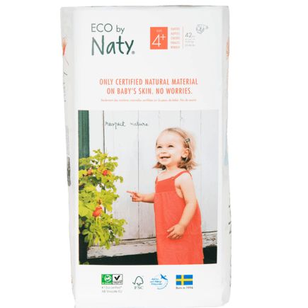 Naty おむつ Eco by Naty サイズ4+(9〜20kg)84枚