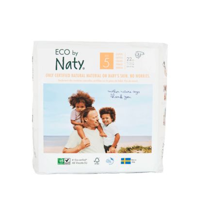 Naty おむつ Eco by Naty サイズ5(11〜26kg)22枚