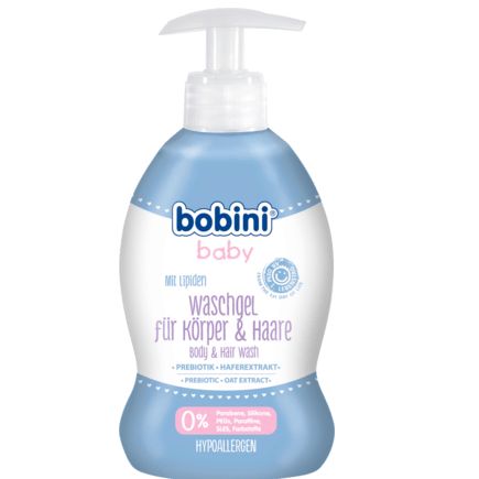 bobini ベビー ウォッシュジェル 身体&髪用 300ml