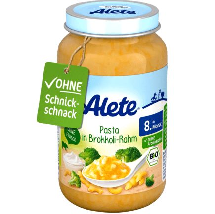 Alete メニュー ブロッコリークリームのパスタ 8か月から 220g