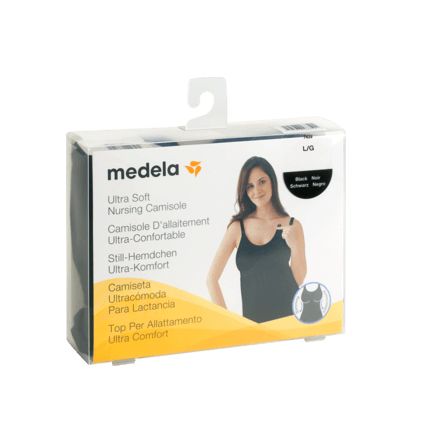 Medela 妊娠・授乳期用トップ 黒 サイズL 1個