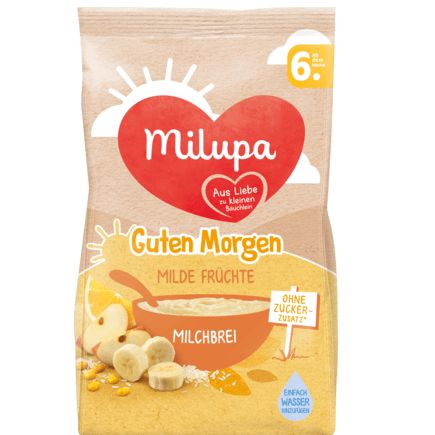 Milupa ミルク粥 朝用 マイルド果物 6か月から 400g