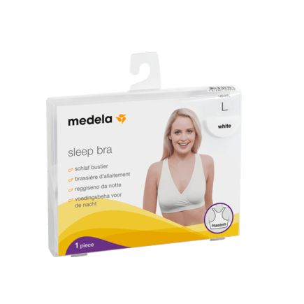 Medela 睡眠用ブラ サイズL 白 1枚