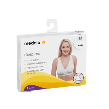 Medela 睡眠用ブラ サイズM 白 1枚