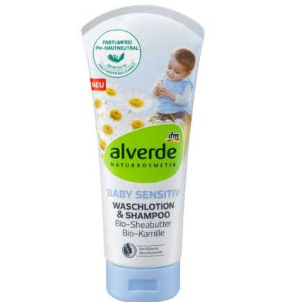 alverde Baby ベビーセンシティブウォッシュローション&シャンプー 200ml