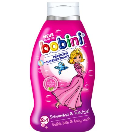 bobini キッズバブルバス&シャワージェル 2in1 リトルプリンセス 660ml