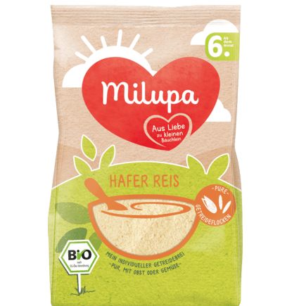 Milupa 穀物粥 オーツ麦・米 5か月から 180g