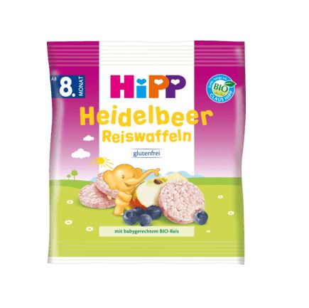 Hipp ライスワッフル ブルーベリー味 8ヶ月から 30g