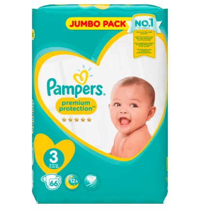 Pampers おむつ プロテクション サイズ3(ミディ 6〜10kg) ジャンボパック  66枚