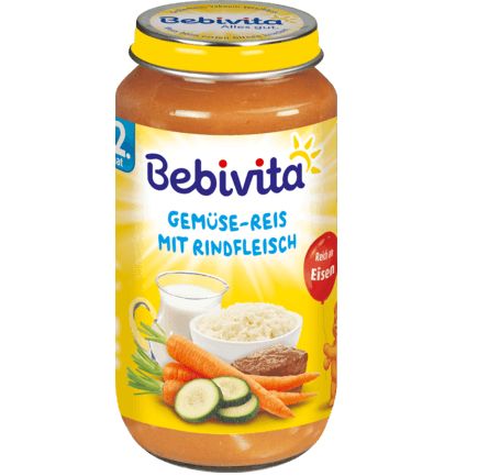 Bebivita キンダーメニュー 野菜ライス 牛肉入り 12か月から 250g