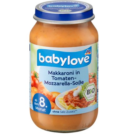 babylove メニュー トマトとモッツァレラソースのマカロニ 8ヶ月から 220g