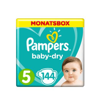 Pampers おむつ ベビードライ サイズ5(ジュニア 11〜16 kg) 1ヵ月 144枚