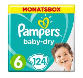 Pampers ベビードライ サイズ6(エクストララージ 13〜18 kg) 1か月 124枚