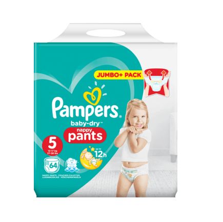 Pampers パンツ ベビードライ サイズ5(ジュニア 12〜18kg) ジャンボ 64枚