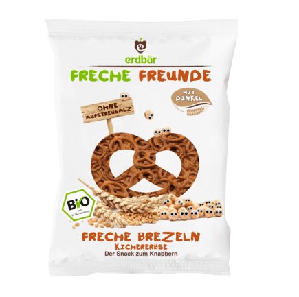 erdb?r Freche Freunde スナックプレッツェル ひよこ豆 1歳から 100g