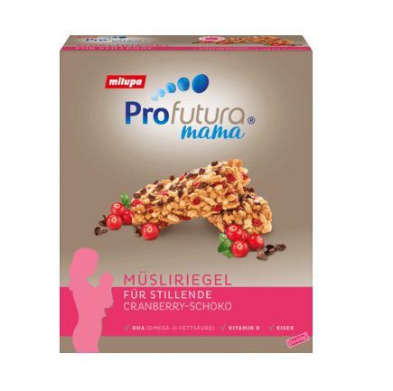 Milupa シリアルバー  プロフトラ ママ用 チョコレートクランベリー味 40g×5個