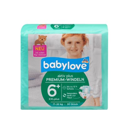 babylove おむつ アクティブプラス サイズ 6+(XXLプラス 17〜32kg) 30枚