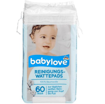 babylove 拭き取り用コットンパッド 60枚