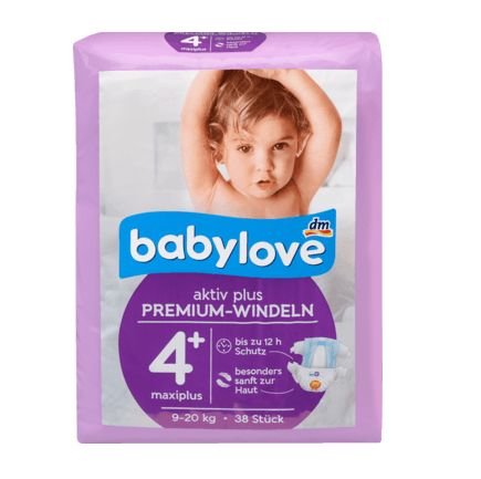 babylove おむつ アクティブプラス サイズ 4+(マキシィプラス 9〜20kg) 38枚