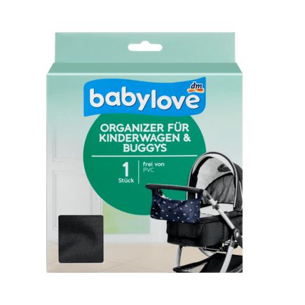 babylove ベビーカー&バギー用小物入れ 黒 1個